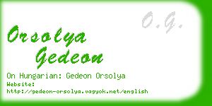 orsolya gedeon business card